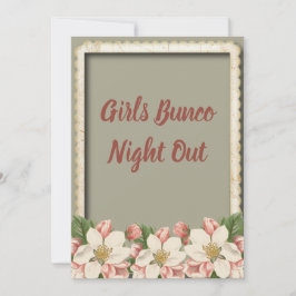 バンコ・ダイス - 女友達の夜の会 ヴィンテージ 招待状
