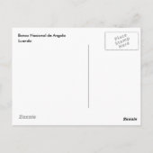 バンコ・ナショナル・デ・アンゴラ ポストカード (裏面)