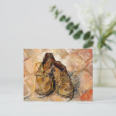 バンゴッペインティングアートのシューズ ポストカード (スタンド正面)