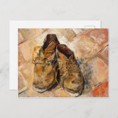 バンゴッペインティングアートのシューズ ポストカード (正面/裏面)