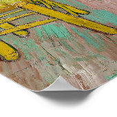 バンゴッホのベッドルーム絵画インアレス ポスター (角)