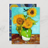 バンゴッホサンフラワーズアートポストカード ポストカード (正面/裏面)