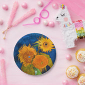 バンゴッホサンフラワーズ ペーパープレート (パーティー)