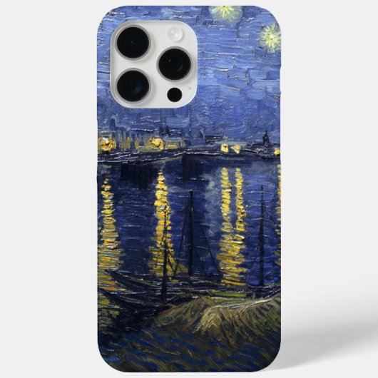 バンゴッホスタリーナイト・オーバー・ザ・ローネ Case-Mate iPhoneケース (裏面)