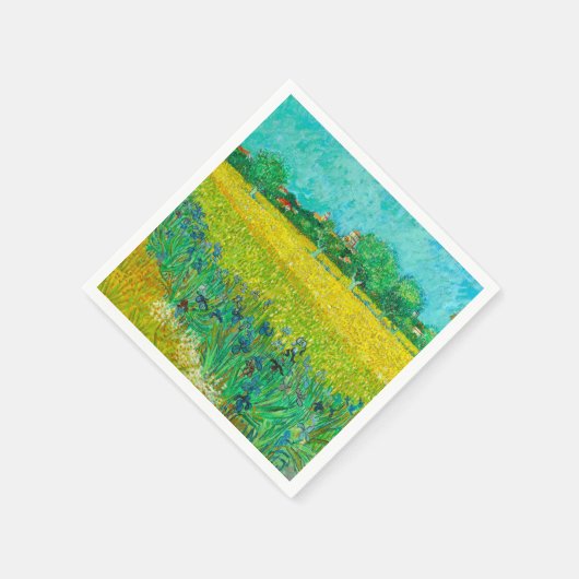 バンゴッホフィールドとアーレスの近く スタンダードカクテルナプキン (角)
