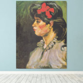 バンゴッホポートレートのレディーヘアバンド キャンバスプリント (インサイチュ (ウッドフロア))