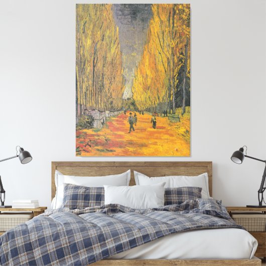 バンゴッホヴィンテージアベニューインアレス キャンバスプリント (インサイチュ (寝室))