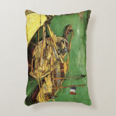 バンゴッホ河岸の男が荷降ろし砂はしけ アクセントクッション (正面(垂直))