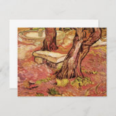 バンゴッホ石ベンチinガーデン,セントポール病院 (正面/裏面)