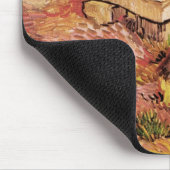 バンゴッホ石ベンチinガーデン，セントポール病院 マウスパッド (コーナー)