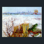 バンゴッホ雪の風景とアルル ポスター<br><div class="desc">ヴィンセント・ヴァン絵画・ゴッホ1888年の雪の風景</div>