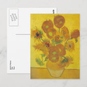 バンゴッホ – ひまわり花（1888年） ポストカード (正面/裏面)