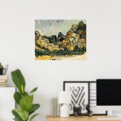 バンゴッホ – サンレミーの山々 ポスター (ホームオフィス)