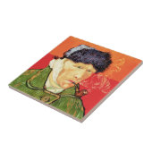 バンゴッホ – 包帯された耳とパイプとセルフポートレート タイル (側面)