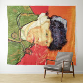 バンゴッホ – 包帯された耳とパイプとセルフポートレート タペストリー (インサイチュ(横))