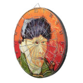 バンゴッホ – 包帯された耳とパイプとセルフポートレート ダーツボード (正面右)