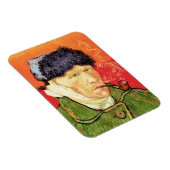 バンゴッホ – 包帯された耳とパイプとセルフポートレート マグネット (右側)