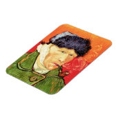 バンゴッホ – 包帯された耳とパイプとセルフポートレート マグネット (左側)