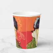 バンゴッホ – 包帯された耳とパイプとセルフポートレート 紙コップ (右)