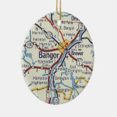 バンゴールメインヴィンテージの地図 セラミックオーナメント (右)