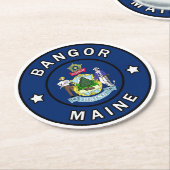 バンゴールメイン ラウンドペーパーコースター (アングル)