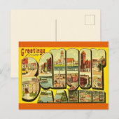 バンゴール・メイン州 グリーティング ポストカード ポストカード (正面/裏面)