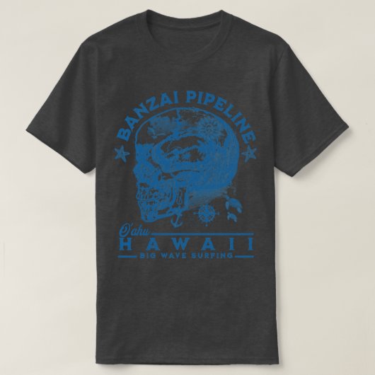 バンザイパイプライン北岸オアフハワイ大波S Tシャツ (デザイン正面)