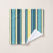 バンザイビーチハワイアンハイビスカスフローラとストライプ バスタオルセット (ウォッシュタオル)