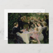 バンザイ!スカゲンの芸術家の宴会、1888 ポストカード (正面/裏面)