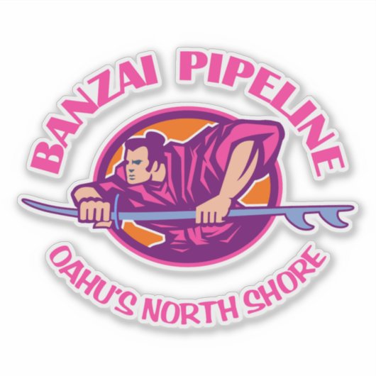 バンザイ・パイプライン(p) シール (正面)