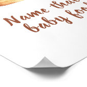 バンシナモンベイビーシャワーベビーフードゲーム ポスター (角)