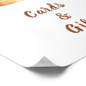 バンシナモンベビーシャワーカードとギフト ポスター (角)