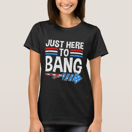 バンシャツ花火お祝い4日 Tシャツ (正面)
