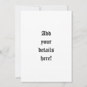 バンシー 招待状 (裏面)