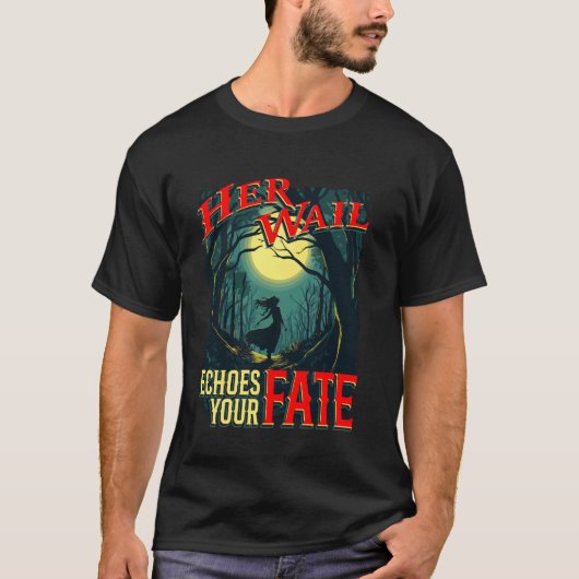 バンシー 神話の生物 ケルト神話 アイルランドの伝承 Tシャツ (正面)