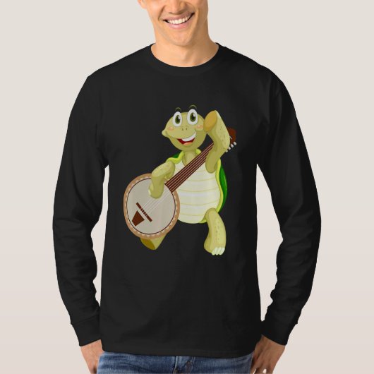 バンジョウミガメ遊のバンジョー Tシャツ (正面)