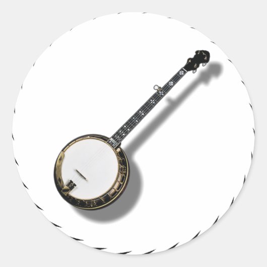 バンジョステッカー ラウンドシール (正面)