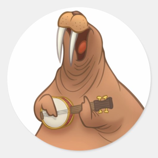 バンジョストルムミン・ウォレスのステッカー ラウンドシール (正面)