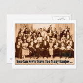 バンジョス葉書が多すぎる ポストカード (正面/裏面)