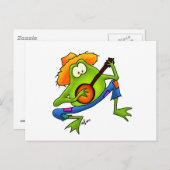 バンジョブルーグラスカエル ポストカード (正面/裏面)