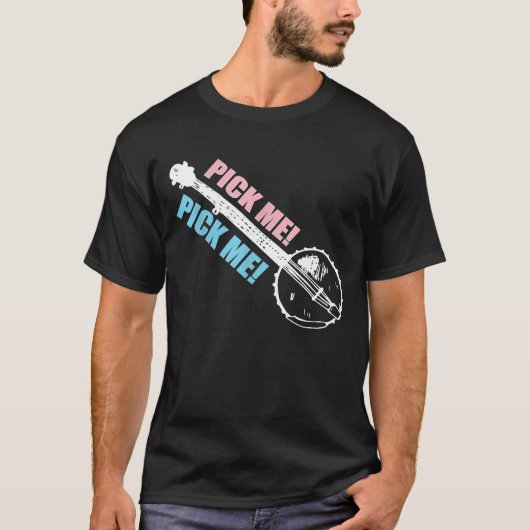 バンジョブルー男性へグラス Tシャツ (正面)