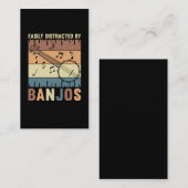 バンジョプレーヤーフォークカントリーミュージックラバー 名刺 (正面/裏面)