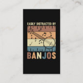 バンジョプレーヤーフォークカントリーミュージックラバー 名刺 (正面)