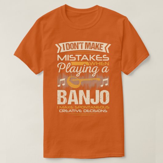 バンジョプレーヤーミス Tシャツ (デザイン正面)