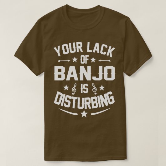 バンジョプレーヤー引用文ギフト Tシャツ (デザイン正面)