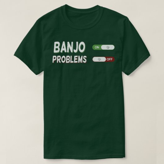 バンジョプレーヤー熱狂的ギフト Tシャツ (デザイン正面)