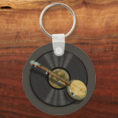 バンジョミュージックキーチェーン キーホルダー (正面)