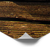 バンジョミュージック楽器オンウッドポスター ポスター (角)