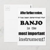 バンジョモスト楽器 ポストカード (正面/裏面)