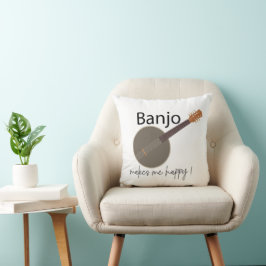 バンジョーが私を幸せにする クッション